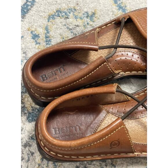 Born Womens Sandals Size 7 Brown Leather - Picture 8 of 10